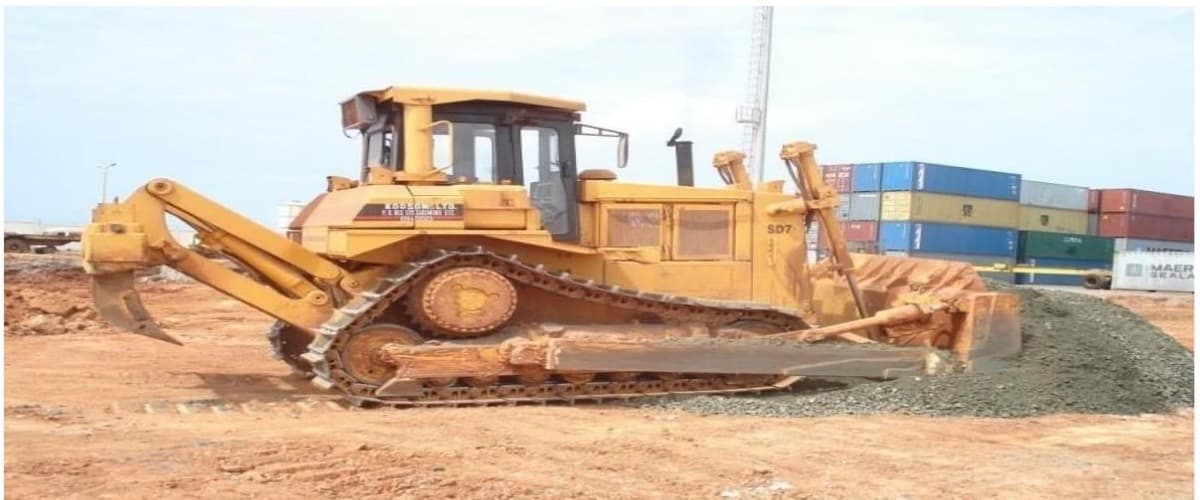 Bulldozer used for LIDA Ghana project delivery