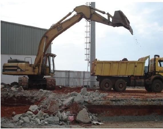 Excavator & Dump Truck used for LIDA Ghana project delivery