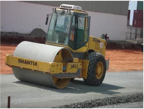 Road Roller used for LIDA Ghana project delivery